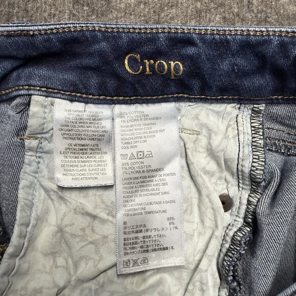 Tommy Bahama Denim Crop Jeans Women's 25 x 24 Blue Low Rise Medium Wash - Picture 2 of 7